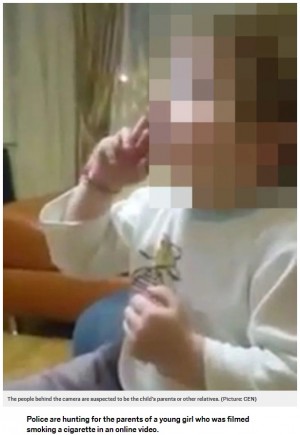 【海外発！Breaking News】幼児の喫煙動画がネット拡散　警察も捜査（露）