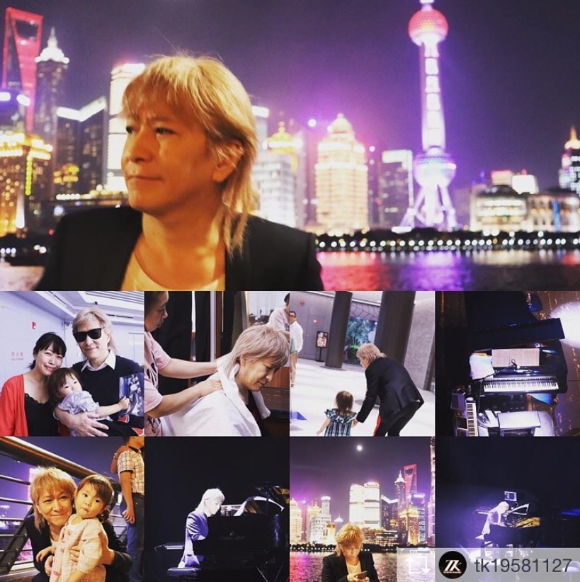 小室哲哉、昨年の上海にて（画像は『Tetsuya Komuro　2017年10月10日付Instagram「異国の地、上海で考えていました。」』のスクリーンショット）