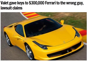 【海外発！Breaking News】3000万円のフェラーリを別の客に「どうぞ」　高級ホテルのバレーパーキングで大失態（米）