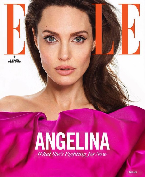 「尽くす人生に価値がある」（画像は『Elle Magazine　2018年2月8日付Instagram「Angelina Jolie does not have a project to promote.」（Photo by ＠MarianoVivanco）』のスクリーンショット）