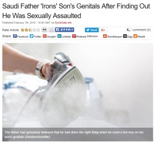【海外発！Breaking News】性的暴行被害にあった息子を「情けない」　激怒の父が過酷な体罰（サウジアラビア）