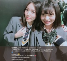 【エンタがビタミン♪】SKE48松井珠理奈＆小畑優奈　制服ショットが「姉妹のよう」