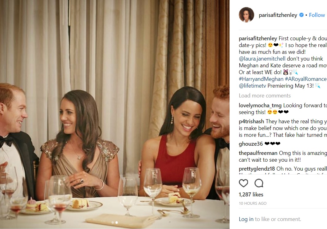 『Harry and Meghan: A Royal Romance』米時間5月13日に放送決定（画像は『Parisa Fitz-Henley　2018年3月13日付Instagram「First couple-y ＆ double-date-y pics!」』のスクリーンショット）