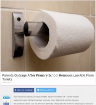 【海外発！Breaking News】トイレからトイレットペーパーを撤去した小学校に保護者ら激怒（英）