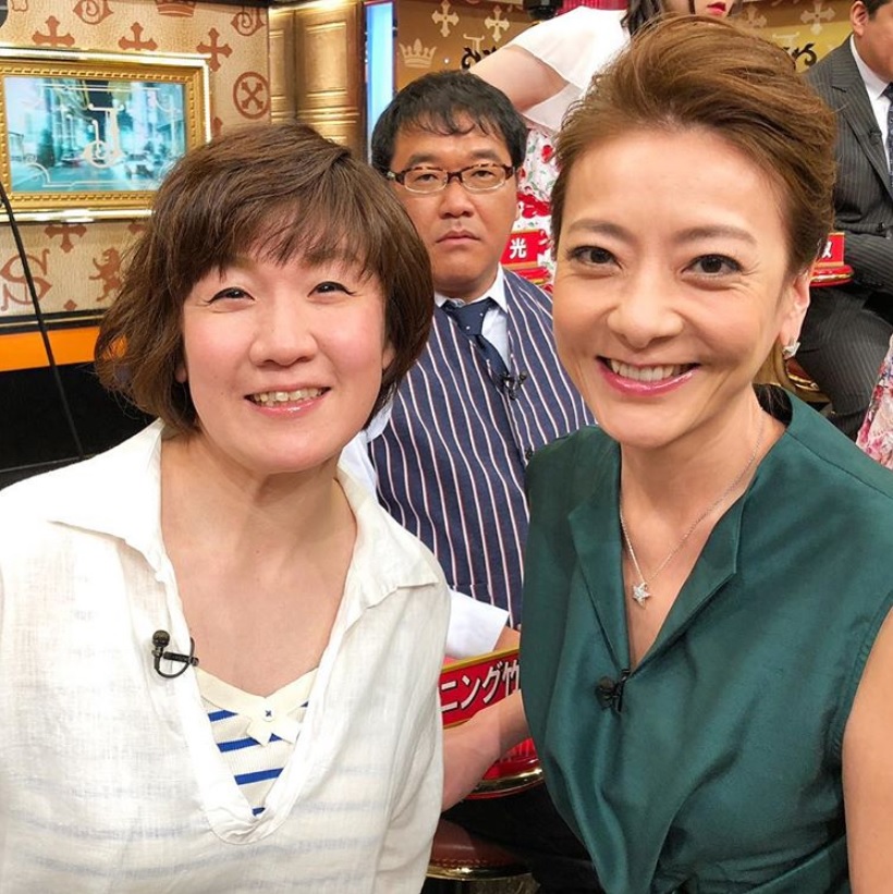 谷亮子と西川史子、後ろにカンニング竹山も（画像は『西川史子　2018年4月15日付Instagram「サンデージャポンはじまります。」』のスクリーンショット）