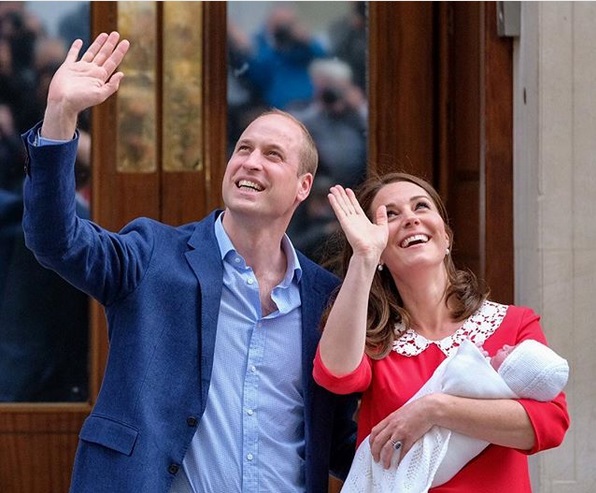 ウィリアム王子夫妻、第3子の名前が明らかに！（画像は『Kensington Palace　2018年4月23日付Instagram「Welcome to the family.」』のスクリーンショット）