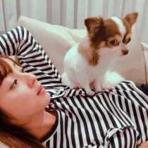 【エンタがビタミン♪】佐々木希、自宅で愛犬とくつろぐ動画にファン「世界の渡部さんが撮影？」