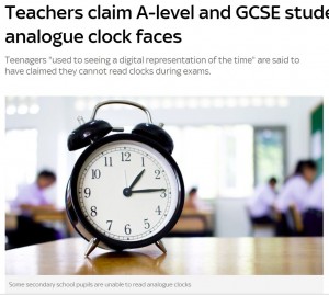 【海外発！Breaking News】長針と短針で時刻を読めない中高生激増　イギリスの教室から姿を消すアナログ式時計