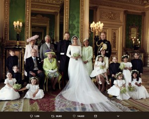 【イタすぎるセレブ達】ヘンリー王子＆メーガン妃　挙式集合写真が「開かれた王室」を象徴する1枚に