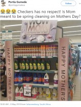 【海外発！Breaking News】“母の日ギフトコーナー”に掃除用品ズラリ　「母親への嫌がらせ？」と炎上（南ア）