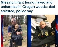 【海外発！Breaking News】オレゴン州の森に1歳児を裸で6時間放置　薬物使用の25歳父親を逮捕