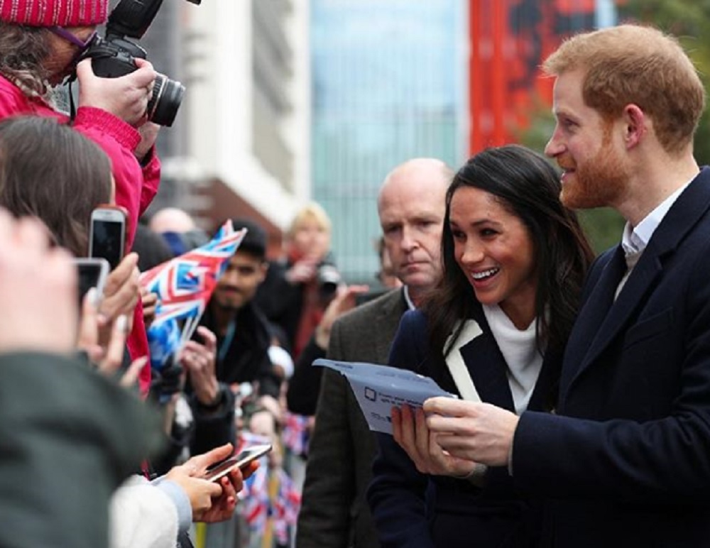 メーガンさん、結婚生活は続くか？（画像は『The Royal Family　2018年3月9日付Instagram「Prince Harry and Ms. Meghan Markle spent the day in Birmingham today.」（PA）』のスクリーンショット）