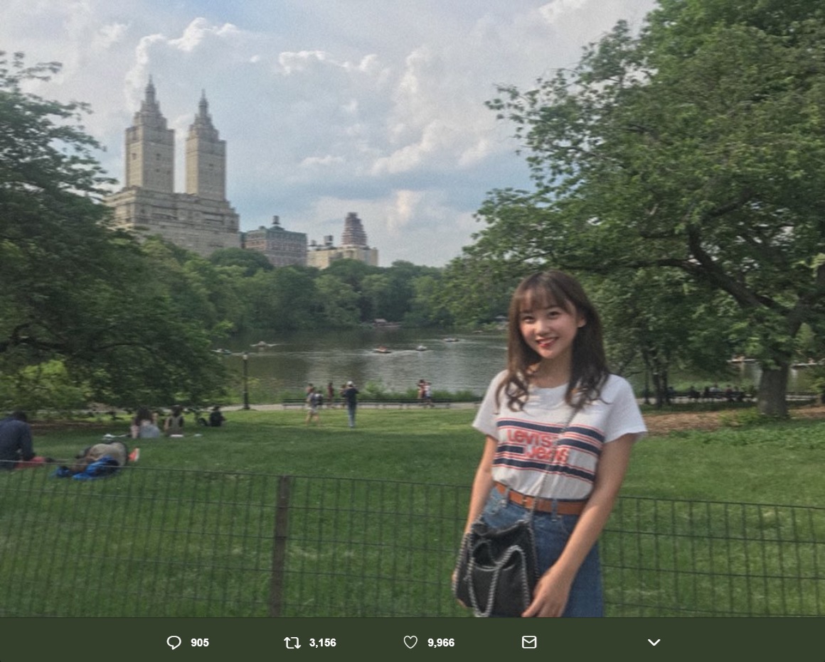 ニューヨークに語学留学中の薮下柊（画像は『薮下柊　2018年6月25日付Twitter「お久しぶりです！　薮下柊です。私は19歳になり、1年ちょっと前とは全然違う人生を送っています」』のスクリーンショット）