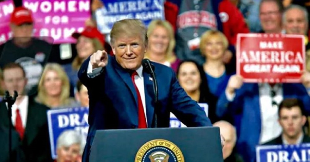 トランプ大統領、暴言で応戦（画像は『President Donald J. Trump　2018年3月11日付Instagram「Re-election Slogan；KEEP AMERICA GREAT!」』のスクリーンショット）