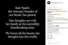 【イタすぎるセレブ達・番外編】ケイト・スペードさん、数年前から自殺願望　ブランド創設者の苦悩を実姉が激白