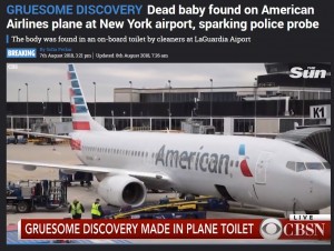 【海外発！Breaking News】アメリカン航空機内トイレに胎児の遺体　NYラガーディア空港で清掃員が発見（米）