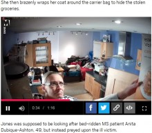 【海外発！Breaking News】介護スタッフの女、寝たきりの患者の自宅を物色する姿が監視カメラに（英）