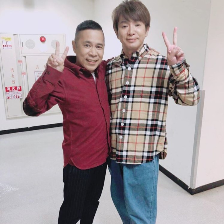 岡村隆史と濱口優（画像は『okamuradesu　2018年10月2日付Instagram「はまぐちぇさんとお仕事」』のスクリーンショット）