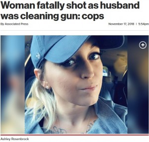 【海外発！Breaking News】銃の手入れをしていた夫、誤って妻を撃ち殺す（米）