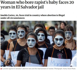 【海外発！Breaking News】性的暴行を受け妊娠した女性、中絶を試みたとして20年の懲役刑に直面（エルサルバドル）