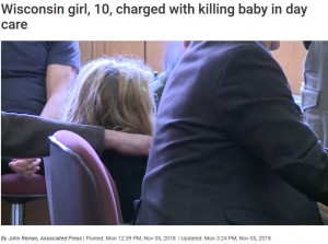 【海外発！Breaking News】保育施設で6か月男児を踏みつけ殺害した10歳少女、第一級殺人罪で起訴（米）