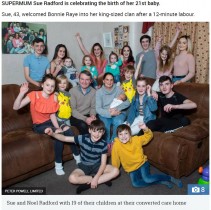【海外発！Breaking News】イギリス一子だくさん家族に21人目の子供が誕生　夫妻「今度こそ絶対に最後」