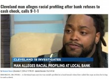 【海外発！Breaking News】給料小切手の現金化を銀行で断られた黒人男性、警察に通報される（米）