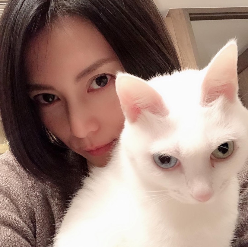 柴咲コウと愛猫“ノエル”（画像は『柴咲コウ　2018年12月7日付Instagram「キリッ もこっ フワッ」』のスクリーンショット）