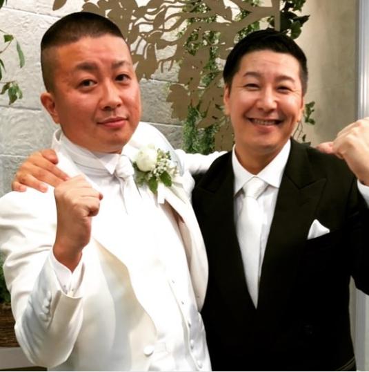 チョコレートプラネットの松尾駿と長田庄平（画像は『松尾駿　2018年10月27日付Instagram「昨日結婚式をさせていただきました。」』のスクリーンショット）