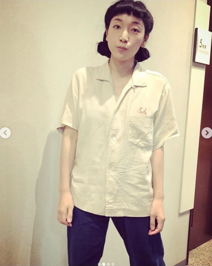 立花福子役の安藤サクラ（画像は『安藤サクラ　2019年1月19日付Instagram「福子の髪型」』のスクリーンショット）