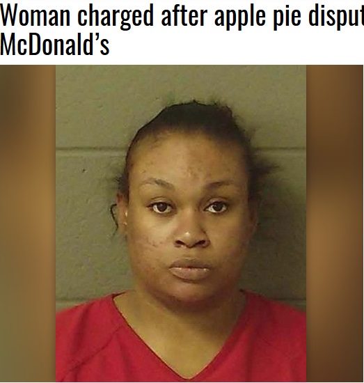 マクドナルドでアップルパイを注文した女、店員に暴力振るい逮捕（画像は『The Covington News　2019年2月22日付「Woman charged after apple pie dispute at McDonald’s」』のスクリーンショット）