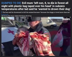 【海外発！Breaking News】氷点下の森で救助された6歳男児、母親による遺棄を告白「僕より犬を可愛がってた」（露）