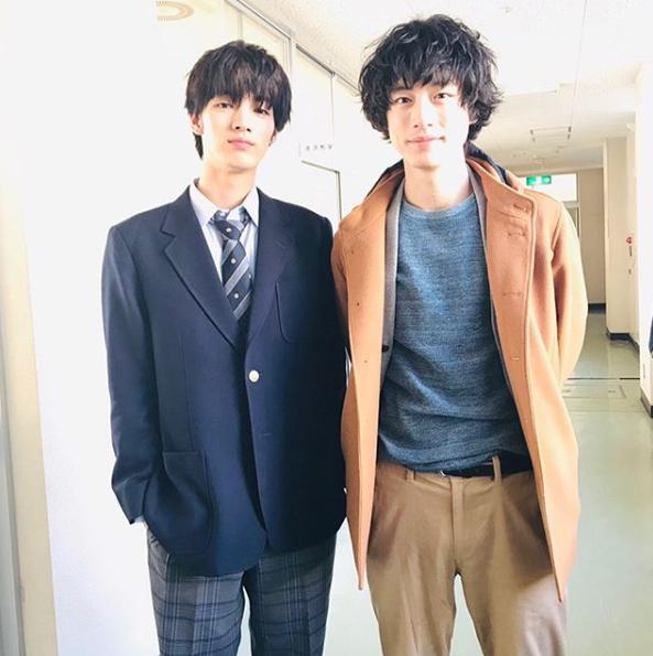 清水尋也と坂口健太郎（画像は『清水尋也　2019年2月16日付Instagram「イノセンス-冤罪弁護士-ありがとうございました」』のスクリーンショット）