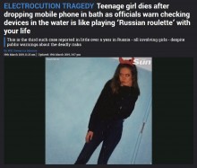 【海外発！Breaking News】14歳少女が充電中のスマホで感電死　相次ぐ悲劇に　「命を懸けたロシアンルーレットと同じ」と専門家ら警告（露）