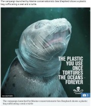 【海外発！Breaking News】シーシェパード　「一度使うプラスチックは永遠に海の生物を苦しめる」3D広告で警告
