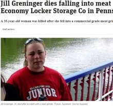食肉加工工場で35歳女性、肉挽き機に巻き込まれ死亡（米）