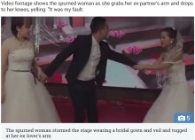 【海外発！Breaking News】誓いのキス直前、新郎の元恋人がウエディングドレスで結婚式に乱入（中国）