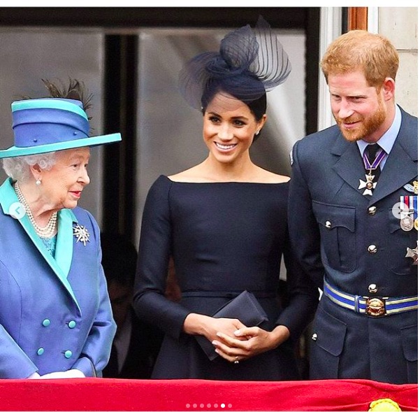 すでに孫夫婦の新居を訪れていたエリザベス女王（画像は『The Duke and Duchess of Sussex　2019年4月21日付Instagram「Happy Birthday Your Majesty, Ma’am, Granny.」』のスクリーンショット）