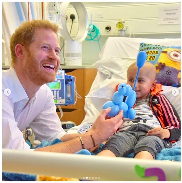 「Oxford Children’s Hospital」を訪れたヘンリー王子（画像は『The Duke and Duchess of Sussex　2019年5月14日付Instagram「Today, The Duke of Sussex visited Oxford to highlight the positive work being done in the city for young children, disabled people and the community at large.」』のスクリーンショット）