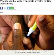 【海外発！Breaking News】南アフリカ総選挙、二重投票で20名逮捕　簡単にできることがSNSで拡散