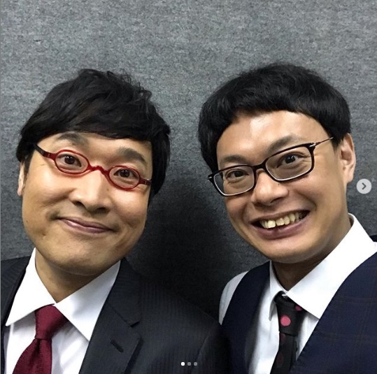 山里亮太と後輩・宮戸洋行（画像は『GAG 宮戸洋行　2019年6月5日付Instagram「本日は大宮のライブ休演してしまいすいませんでした。」』のスクリーンショット）