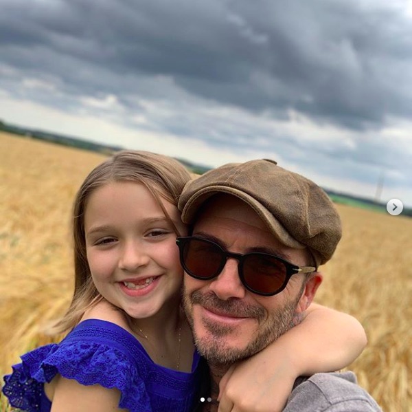 “パパっ子”のハーパーちゃんとデヴィッド（画像は『David Beckham　2019年7月10日付Instagram「What more can daddy say other than I love you so much little girl and please stop growing up...」』のスクリーンショット）