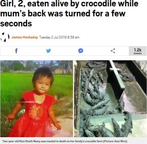 【海外発！Breaking News】ワニを養殖する一家　2歳娘がワニに襲われ死亡（カンボジア）