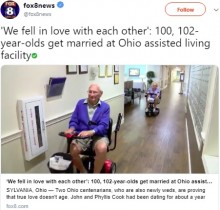 【海外発！Breaking News】100歳と102歳が結婚「高齢者住宅で恋に落ちてしまった」（米）