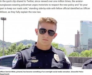 【海外発！Breaking News】署の動画に超イケメン警察官　「独身？」「どこをパトロールしてるの？」問い合わせ続々（米）＜動画あり＞