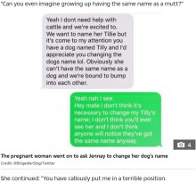 【海外発！Breaking News】娘に付けたい名前が「犬と同じなんて…」　飼い主に「名前を変えて」と要求した妊婦（豪）