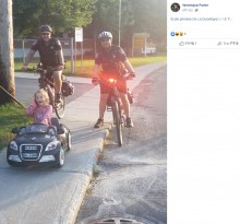【海外発！Breaking News】おもちゃの車を運転する6歳児に偽の違反切符　警察官とのやり取りにほっこり（カナダ）
