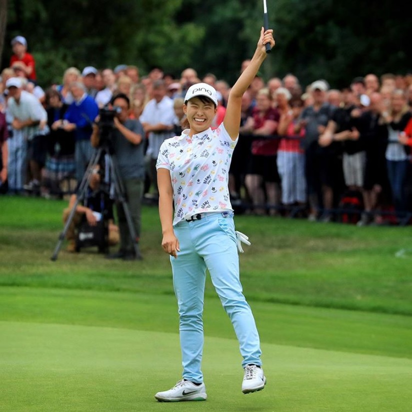 「AIG全英女子オープン」で優勝した渋野日向子（画像は『LPGA Tour　2019年8月5日付Instagram「Pure Joy」』のスクリーンショット）