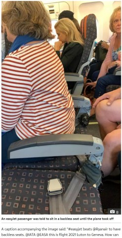 【海外発！Breaking News】背もたれ無しの座席で運行した英航空会社、SNSの“証拠写真”削除を依頼