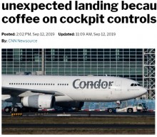 【海外発！Breaking News】操縦席でコーヒーをこぼした独航空機の機長、機器故障を招き緊急着陸